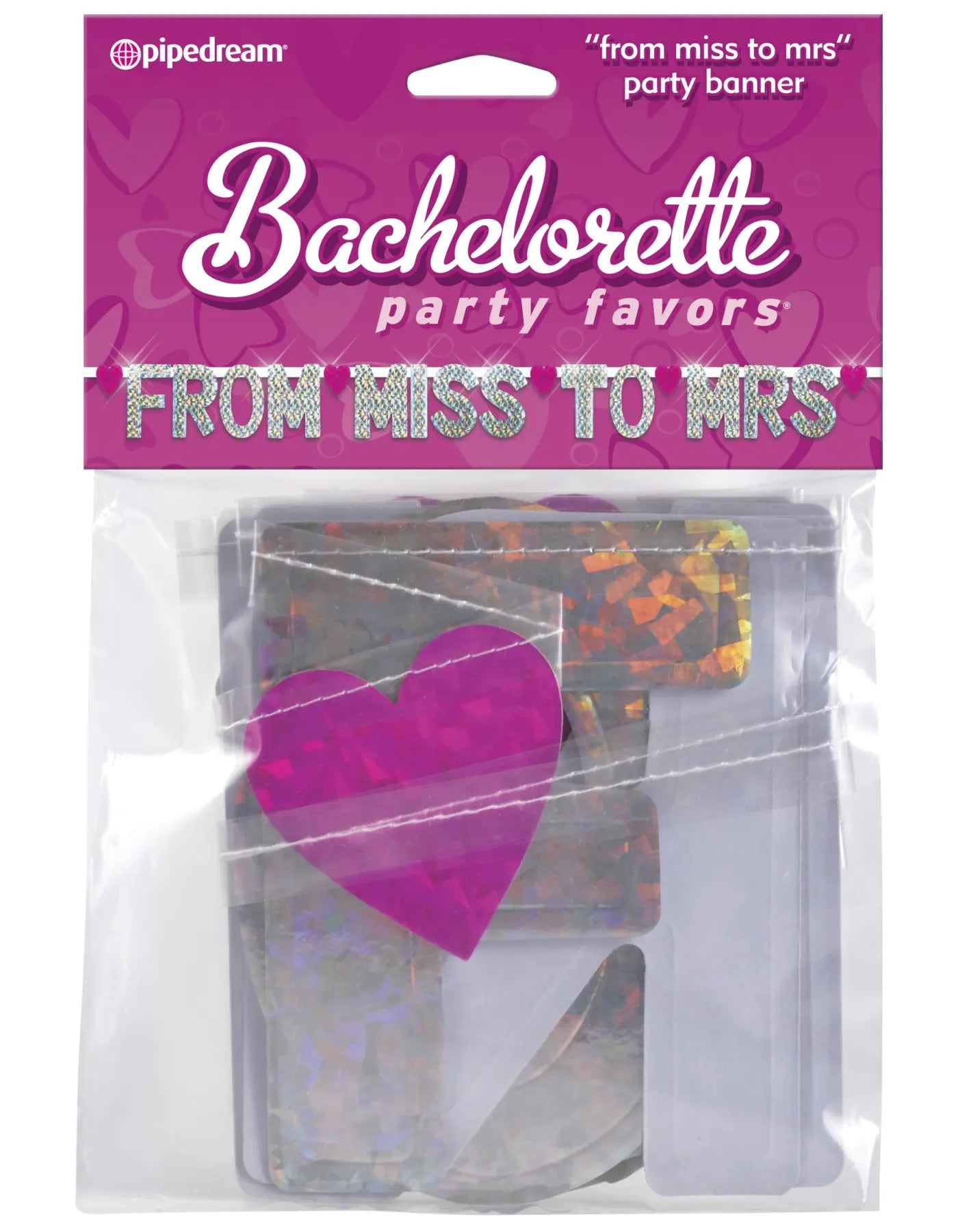 Bachelorette party favors 'From Miss to Mrs' Party Banner