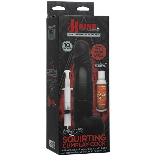 10" Dual Density Ultraskyn Squirting Cumplay Cock