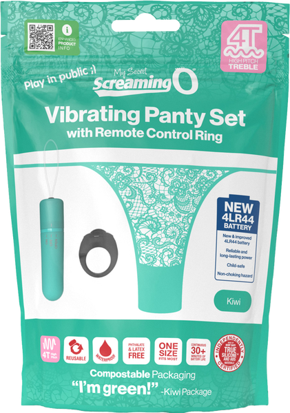 Vibrating Panty Set W/ Remote Ring 4T High Pitch Treble