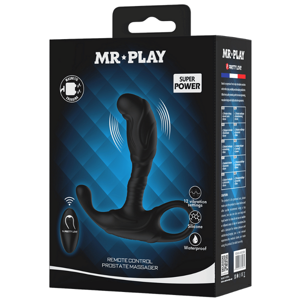 Remote Control Prostate Massager (Black)-BI-040198W