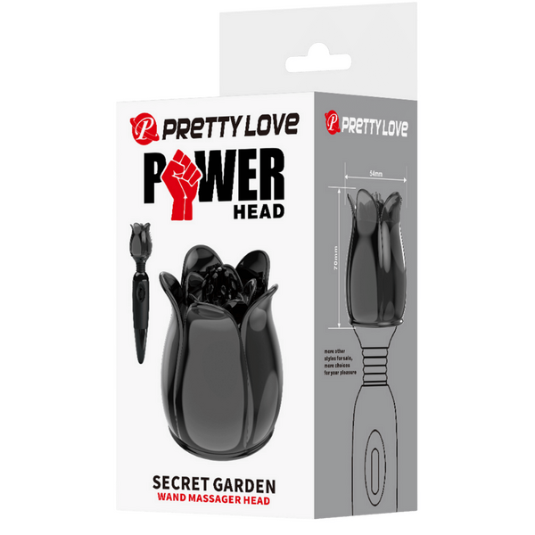 Secret Garden - Wand Attachment (Black)-BI-300005