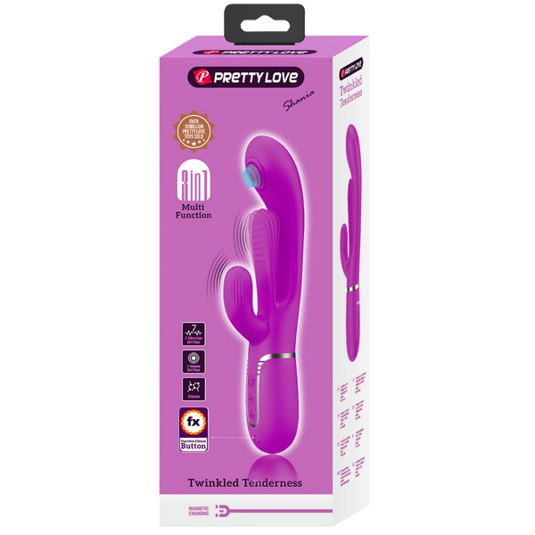 Shania - 4in1 Multi-function Vibrator (Pink)-BW-500041