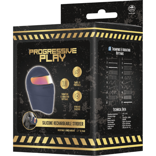 Silicone Rechargeable Stroker (Black)-FMS065A000-010