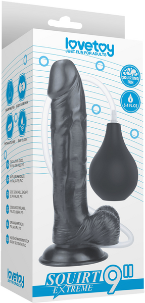 9'' Squirt Extreme Dildo (Black)