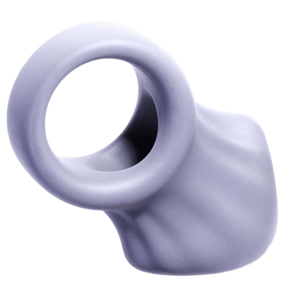 Silicone Cock & Ball Ornament - (Grey)