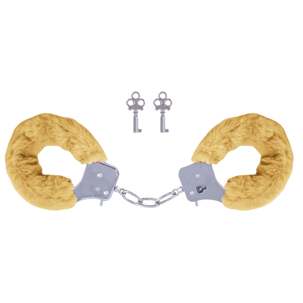 Furry Handcuffs (Light Brown)-FNS033A000-011