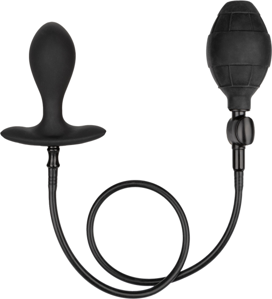 Weighted Silicone Inflatable Plug (Black)-SE-0429-10-3