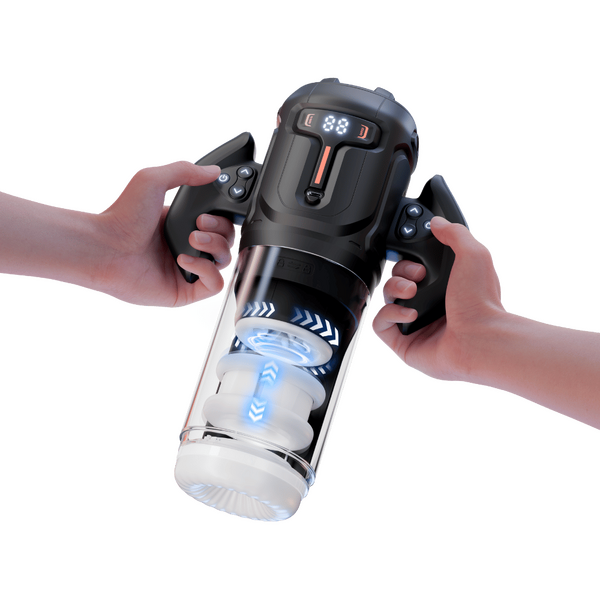 Turbo - Thrusting & Rotating Male Masturbator (Black)