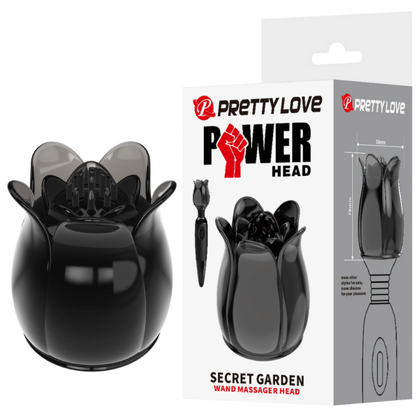 Secret Garden - Wand Attachment (Black)-BI-300005