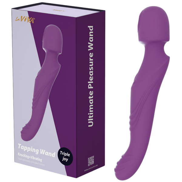 Tapping & Vibrating Wand (Purple)-CN-621158111