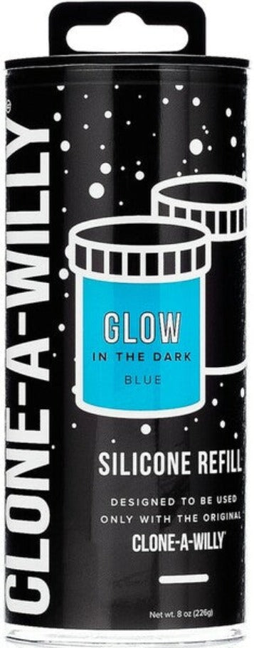 Clone-a-willy Silicone Refill (glow Blue)