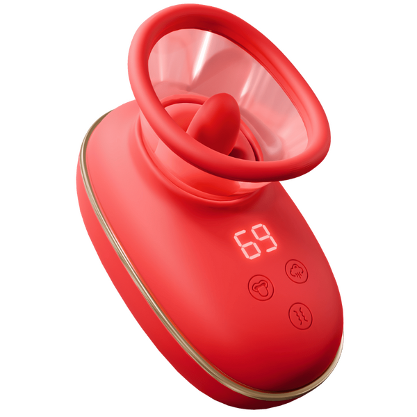 Vortex - Sucking & Licking Stimulator (Red)