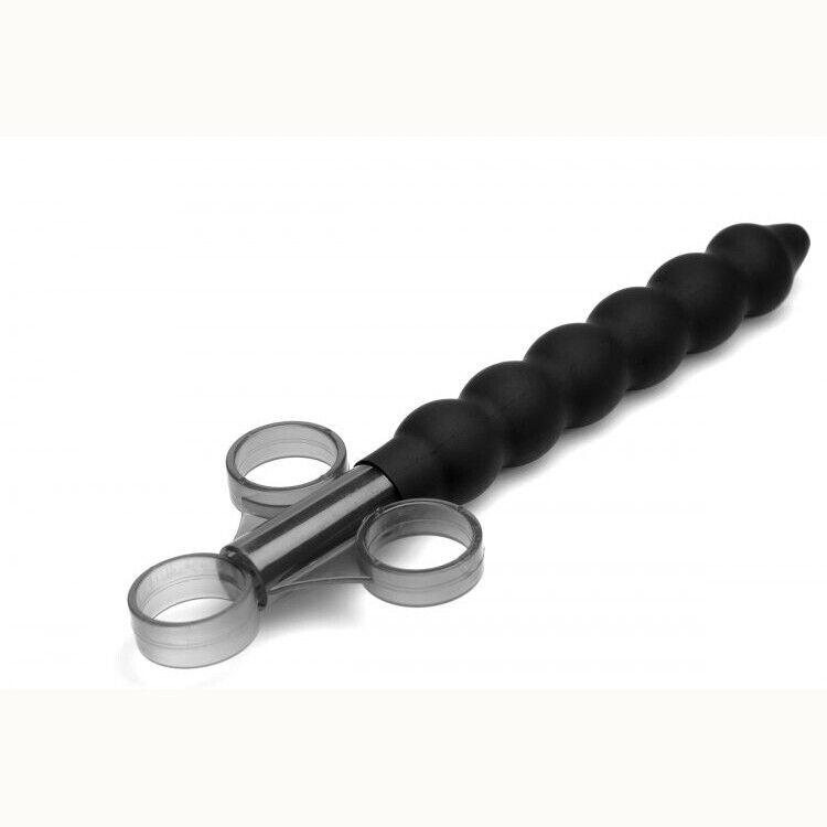 Silicone Links Beaded Lubricant Lube Launcher Syringe Anal Rectal Shooter