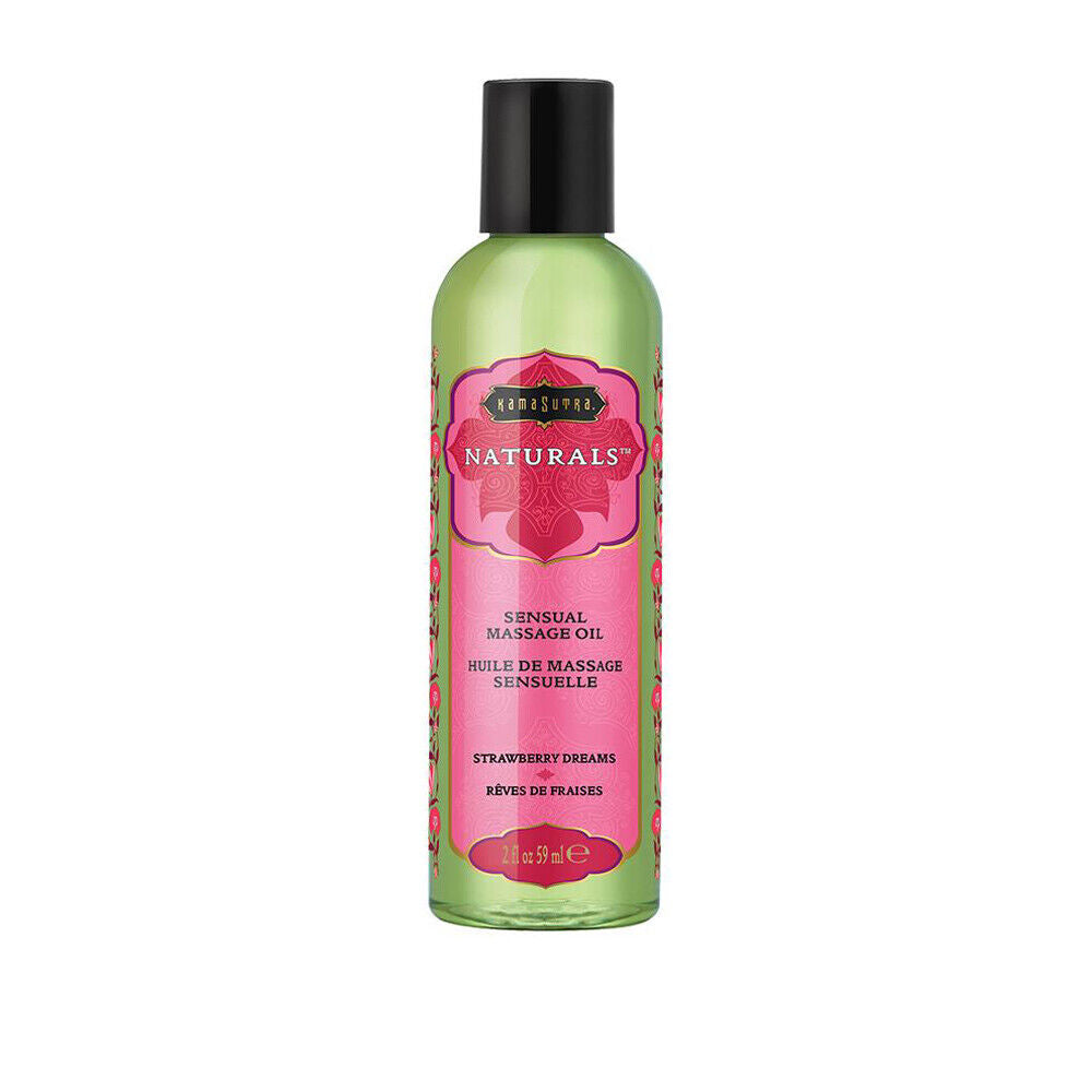 Kamasutra Naturals Sensual Massage Oil Strawberry Dreams-59ml