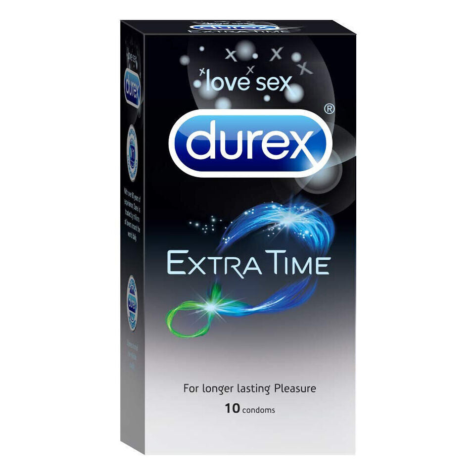 Durex Extra Time 10 Condoms Retail Pack