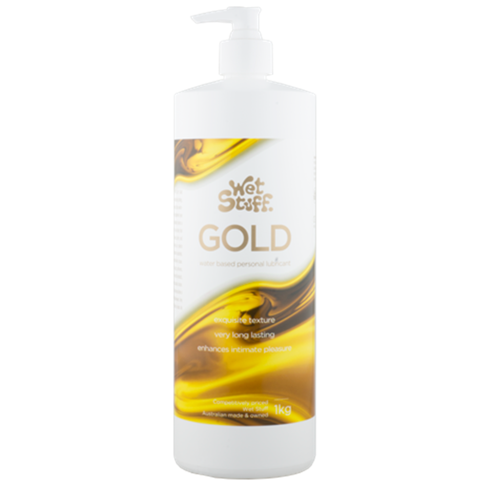 Wet Stuff Gold - Pump (1Kg) Personal Lubricant