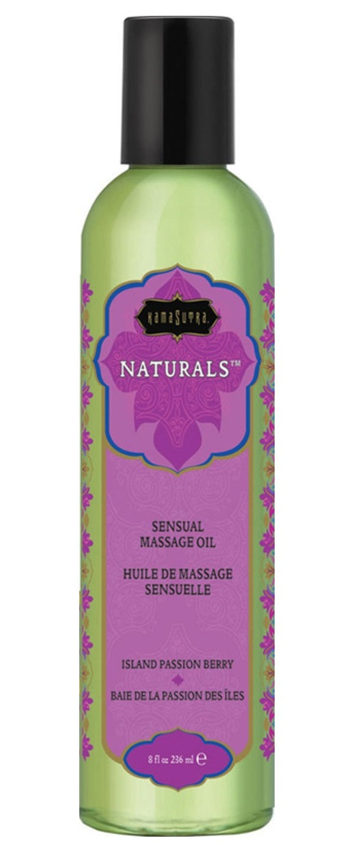 KamaSutra Naturals Massage Oil Island Passion Berry - 236 ml Bottle