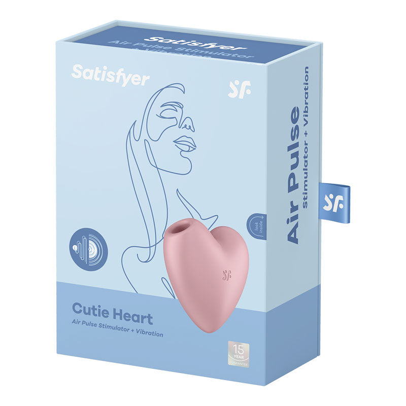 Satisfyer Cutie Heart - Light Red - Air Pulsation Stimulator with Vibration