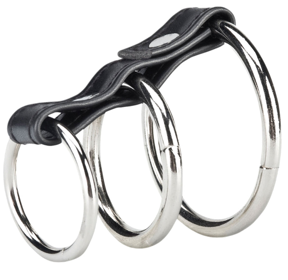 BLUE LINE C&B GEAR 3 Ring Gates Of Hell Metal Cock Ring
