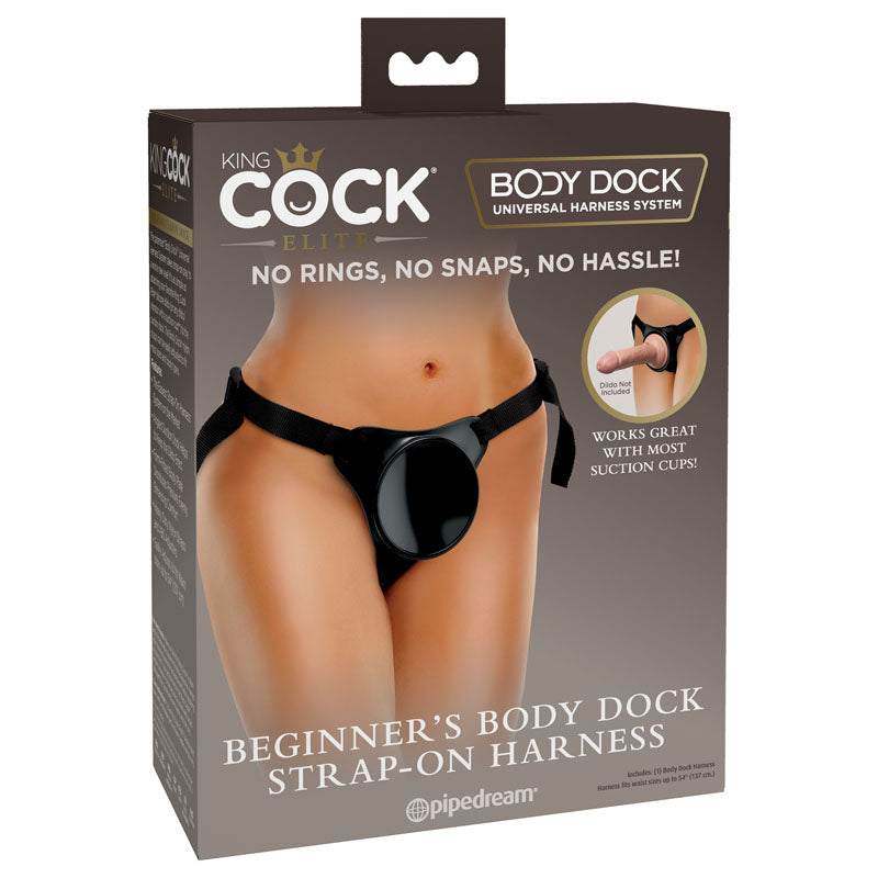 King Cock Elite Beginner's Body Dock Strap-On Harness-(bd101-23)