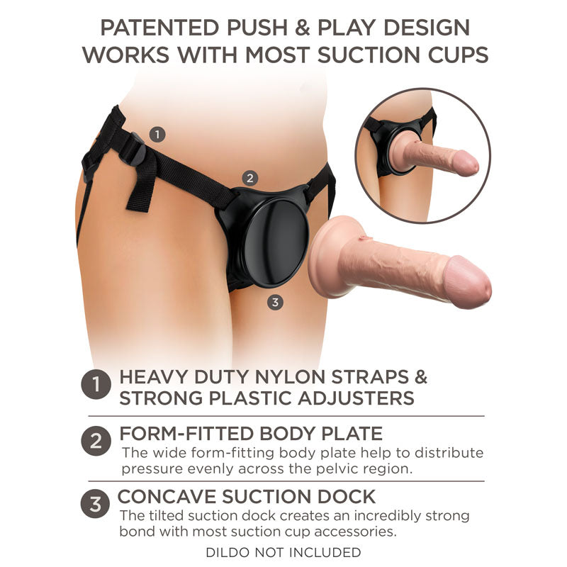 King Cock Elite Beginner's Body Dock Strap-On Harness-(bd101-23)