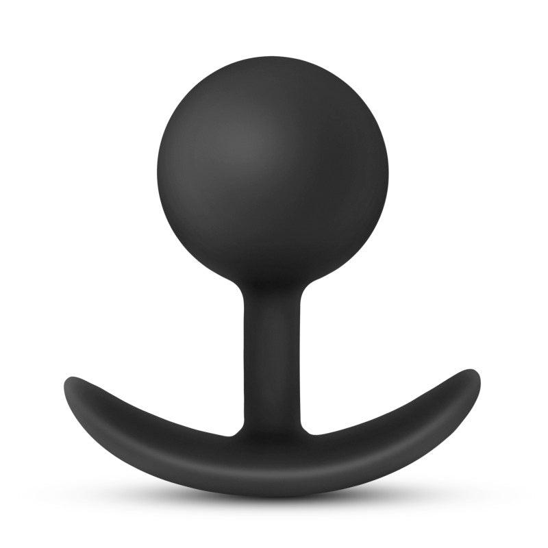 Anal Adventures Platinum Vibra Plug - Black-(bl-11815)