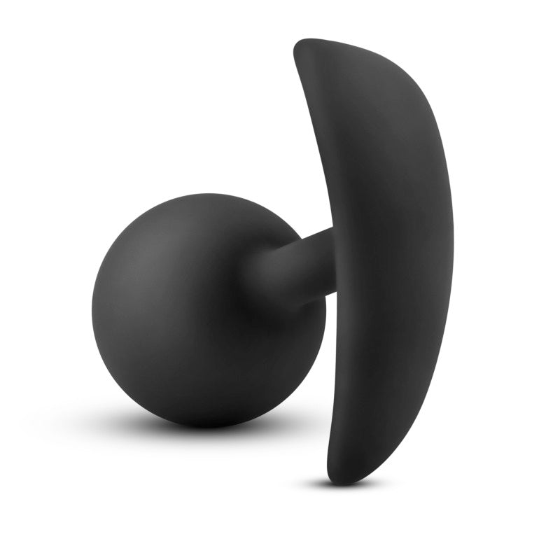 Anal Adventures Platinum Vibra Plug - Black-(bl-11815)