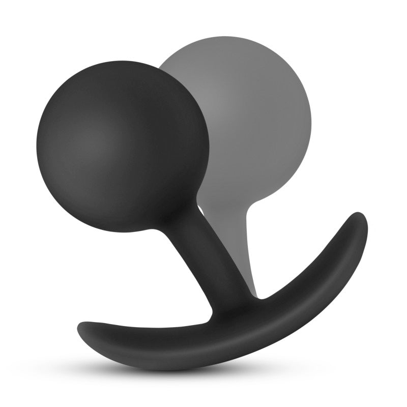 Anal Adventures Platinum Vibra Plug - Black-(bl-11815)