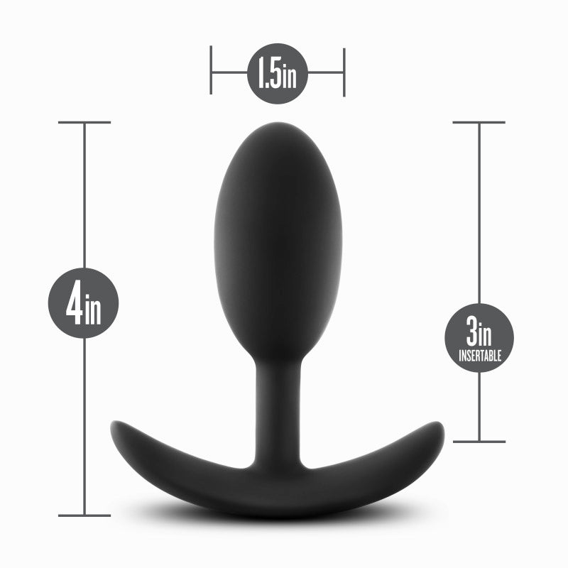 Anal Adventures Platinum Vibra Slim Plug-(bl-11875)
