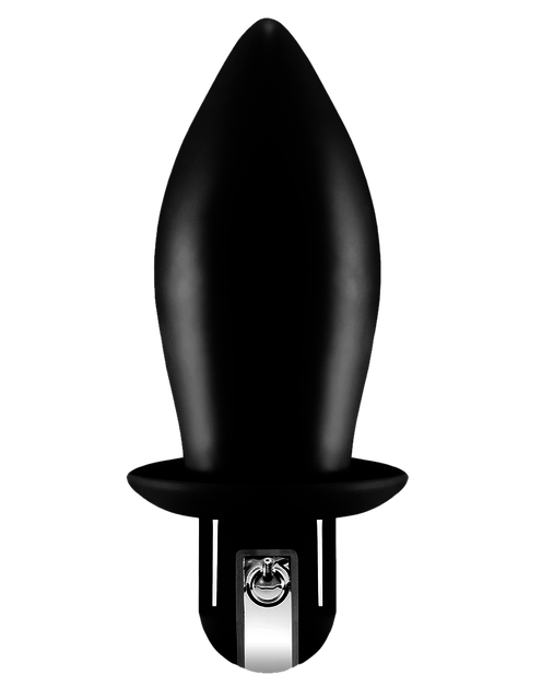 Humper Rechargeable Vibrating Spade Shaped Butt Plug Black