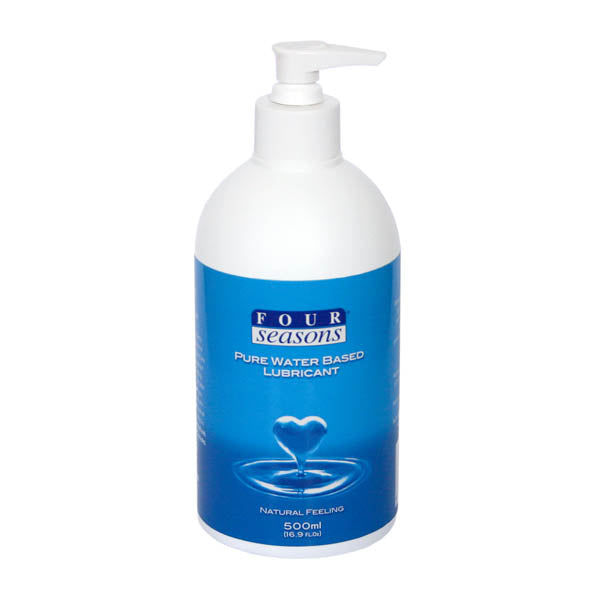 Four Seasons Personal Lubricant - Water Based Personal Lubricant - 500 ml Pump Pack Bottle - Early2bed