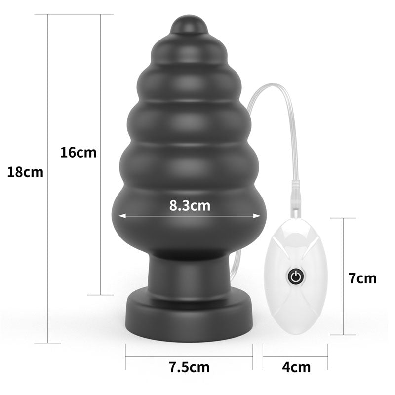King Sized 7'' Vibrating Anal Cracker-(lv120115)