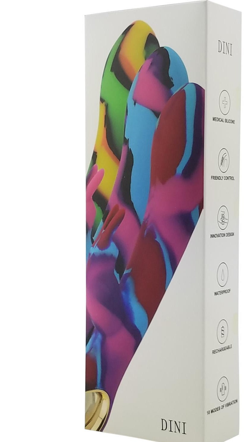 Colourful Camo Rechargeable Heating Rabbit Clit G Spot Vibrator Women Sex Toy - Early2bed