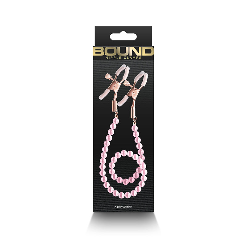 Bound Nipple Clamps - DC1 - Pink-(nsn-1302-44)