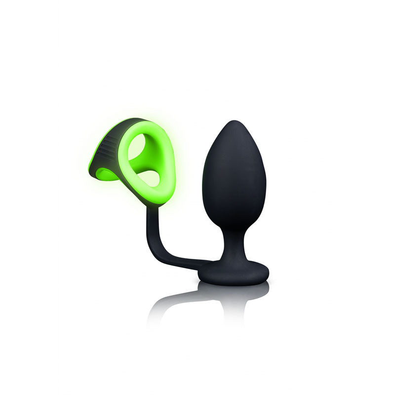 OUCH! Glow In The Dark Butt Plug - Fetish - (ou726glo)
