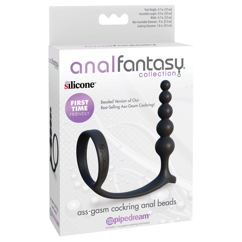 Anal Fantasy Collection Ass-Gasm Cockring Anal Beads-(pd4696-23)