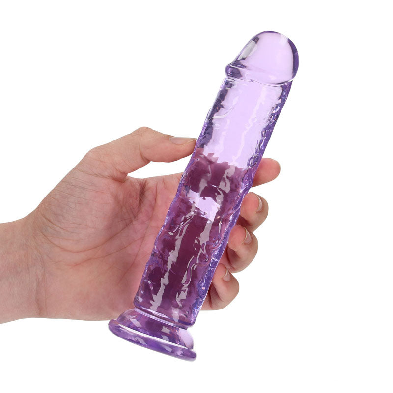 REALROCK 20 cm Straight Dildo - Purple-(rea152pur)