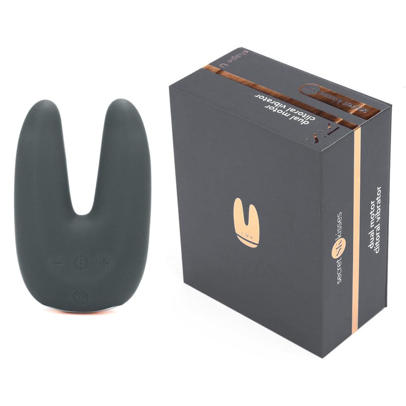 Secret Kisses Dual Motor Vibrator - Grey