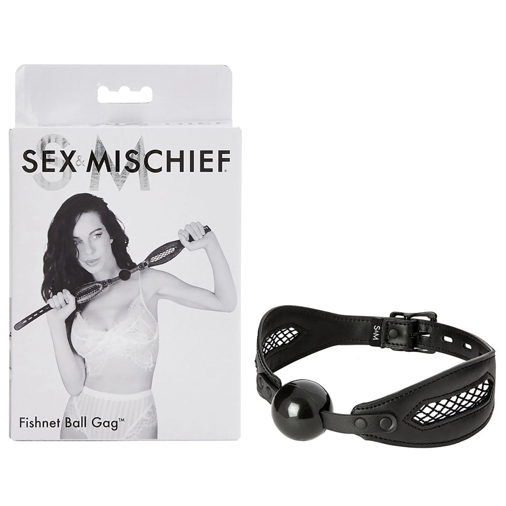 S&M Fishnet Ball Gag - Fetish