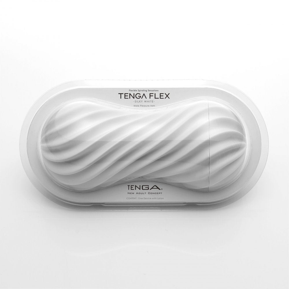 Tenga Flex- White Male Masturbator Stroker Japan Sex Toy for Men