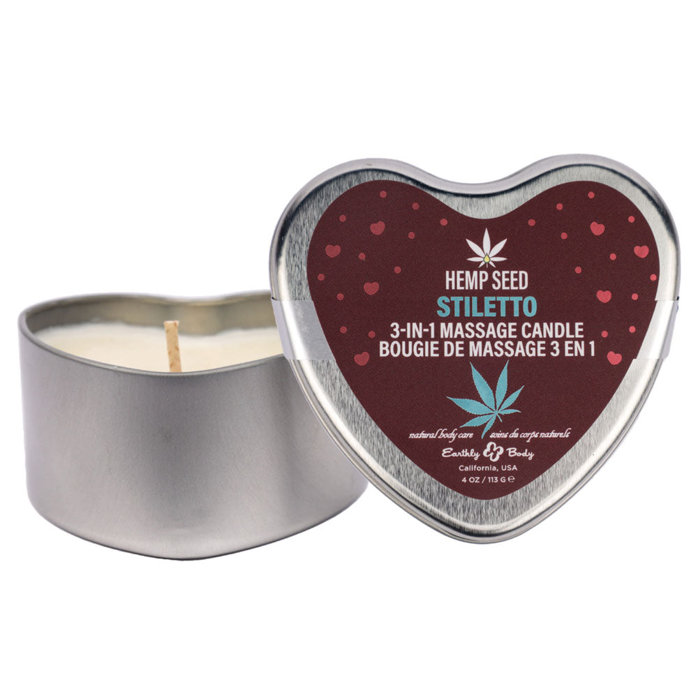 Indulge in Love: 3-in-1 Massage Heart Candle