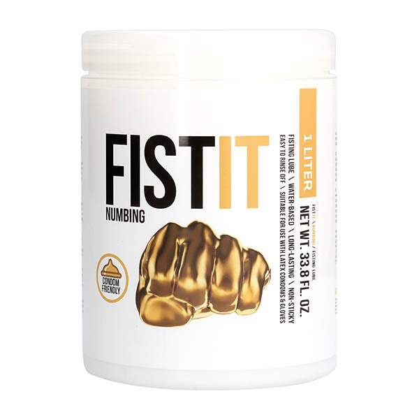 Pharmquests Fist-It Numbing - Water Based Numbing Lubricant - 1000 ml Tub - Early2bed