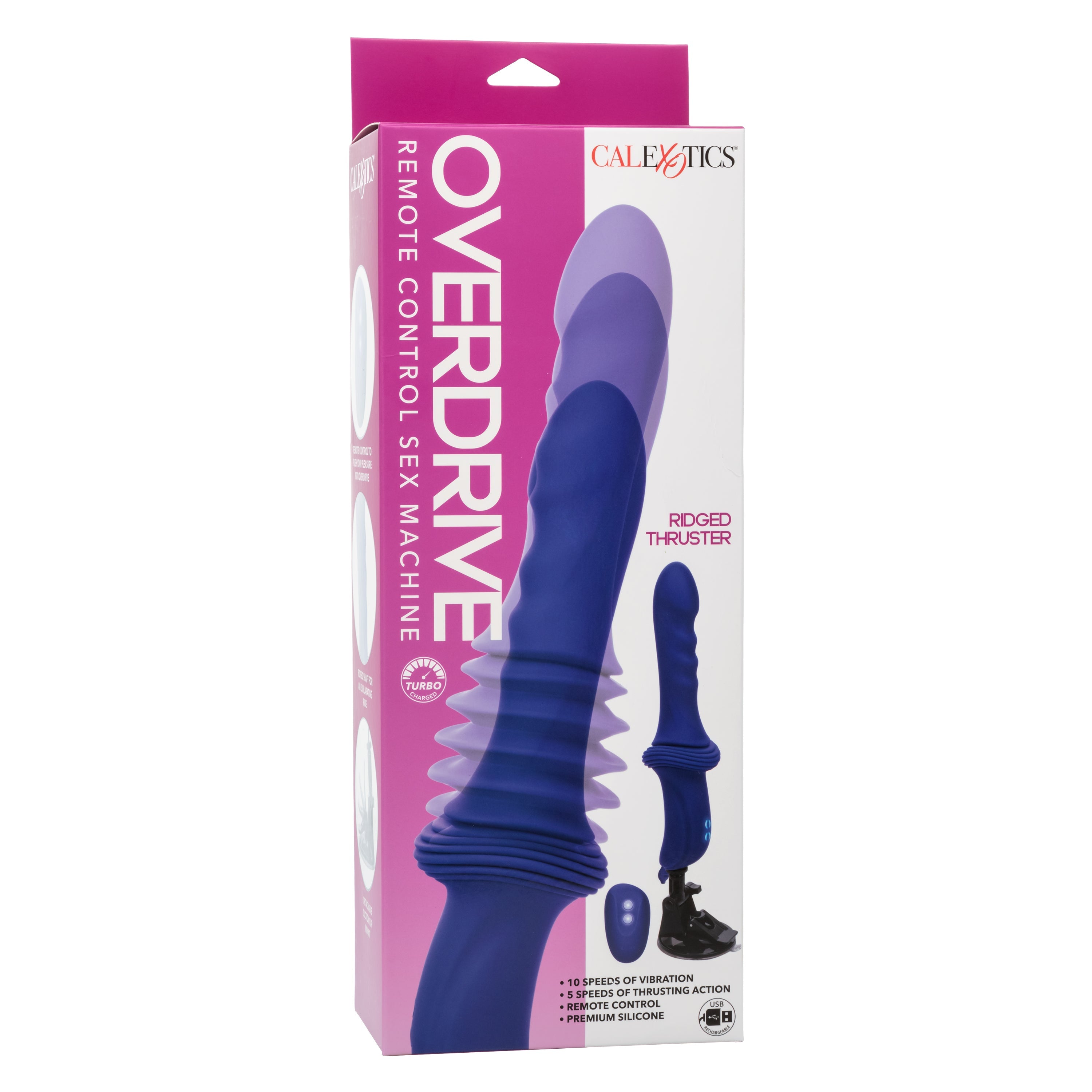 Overdrive Remote Control Sex Machine Ridged Thruster-SE-4445-65-3