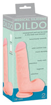 Medical Silicone 8'' Dildo - Flesh