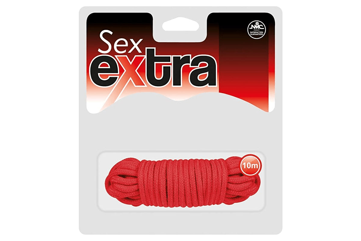 Sex Extra Cotton Rope - 10 m Length - Red - Bondage