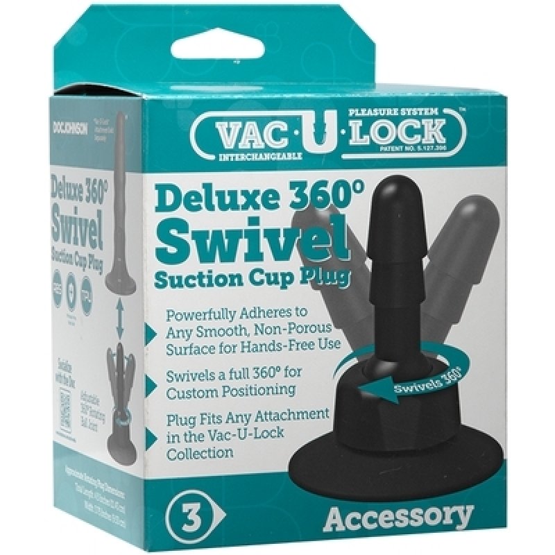 Vac-U-LockT - Deluxe 360� Swivel Suction Cup Plug-1010-18-BX