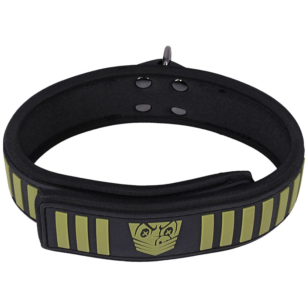 Fort Troff - Tactical Collar & Leash - Black/Green Restraint-1103-03-CD