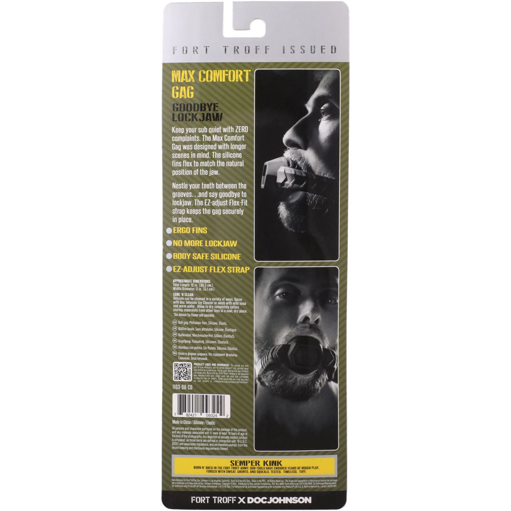 Fort Troff - Max Comfort Gag - Black Mouth Restraint-1103-08-CD
