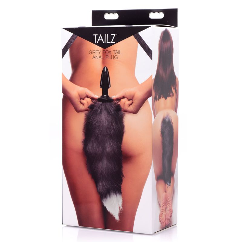 Fox Tail Anal Plug Grey