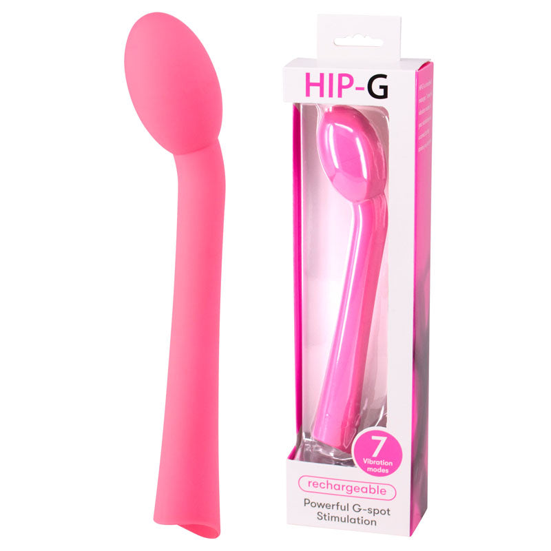 Hip G Rechargeable - Pink USB Rechargeable Vibrator-13-109ALPR-BX